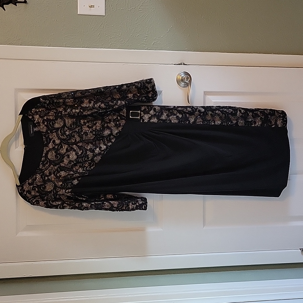 Plus size 16 black sequined cocktail dress